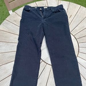 J. Crew Men's Classic Straight-fit pant in stretch corduroy, Navy, 30W 30L